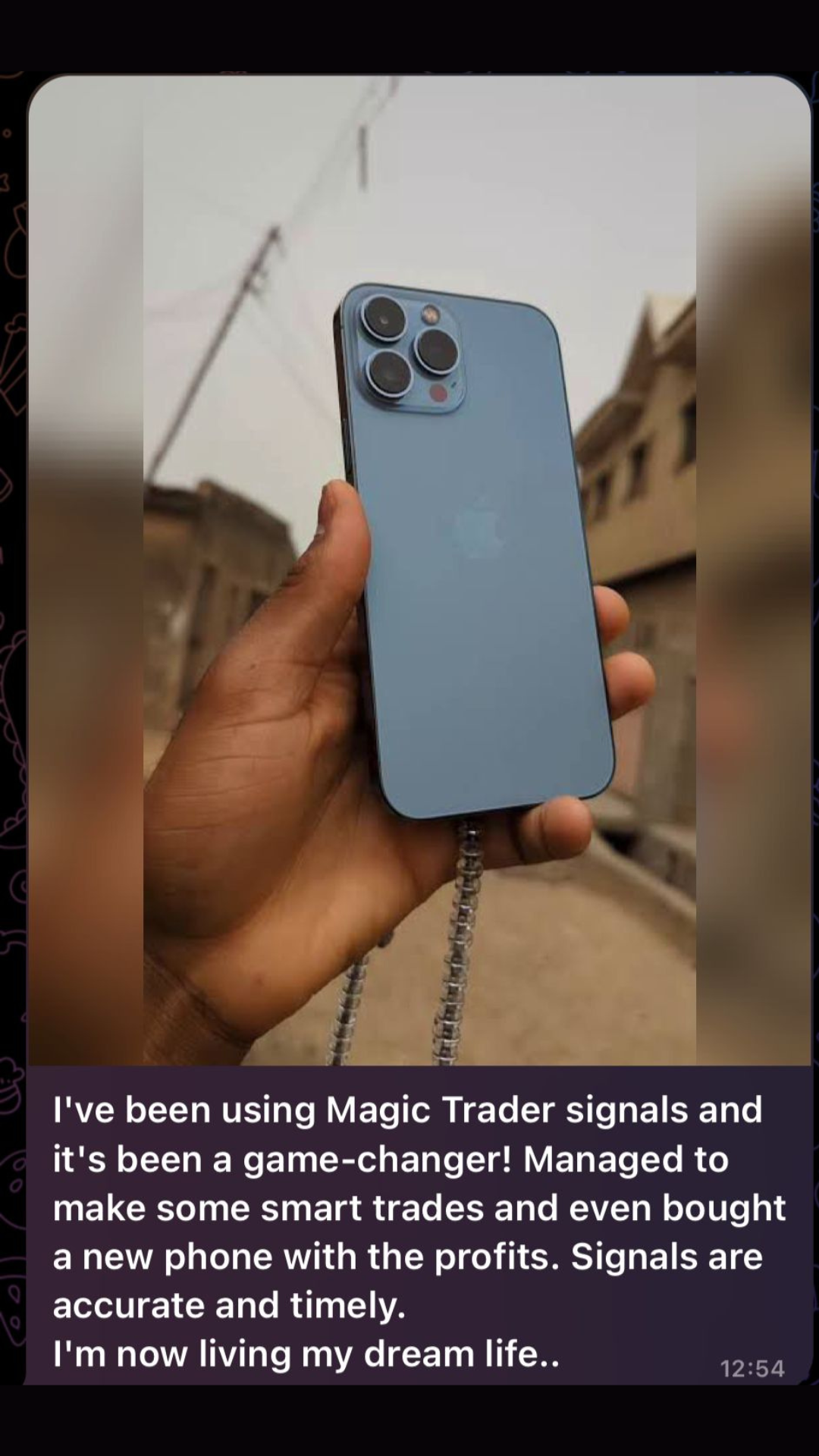 Trading result showing profit from Magic Traders signals